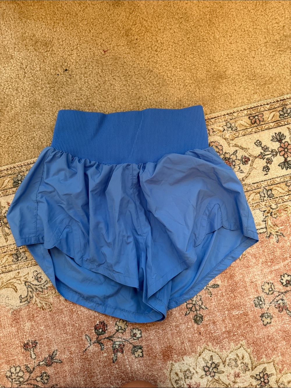 FP Movement by Free People Blue High-Waist Athletic Shorts